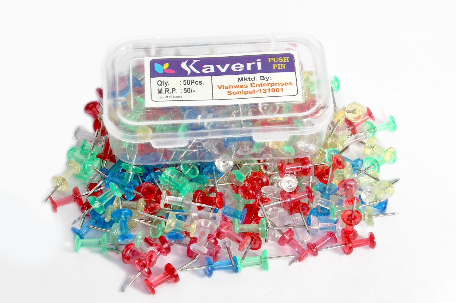 Kaveri Push Pins Kaveri Plastic Push Pins Transparent